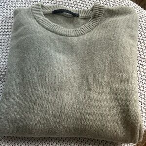 Jenni Kayne Cashmere Boyfriend Sweater Size Small light green/beige color